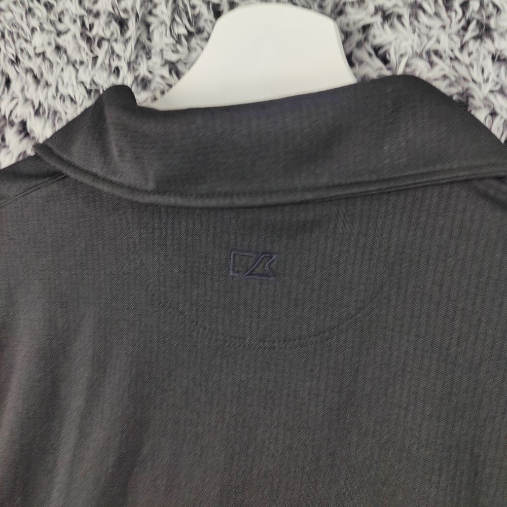 Cutter & Buck DuPont Black Performance Golf Polo Shirt Moisture Wicking Womens M - Picture 9 of 9